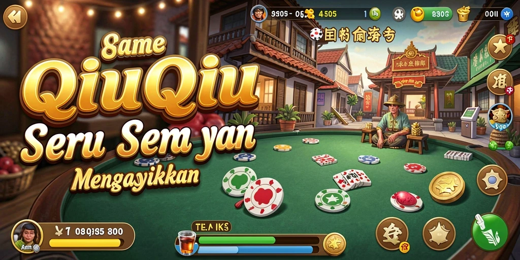 Tampilan gameplay menarik dari 8II dengan suasana QiuQiu.