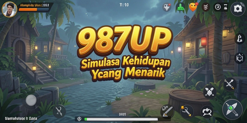 Tampilan gameplay yang interaktif dan dinamis dari 987UP.