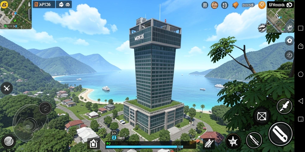 Screenshot utama menampilkan aksi pertahanan menara yang epik.
