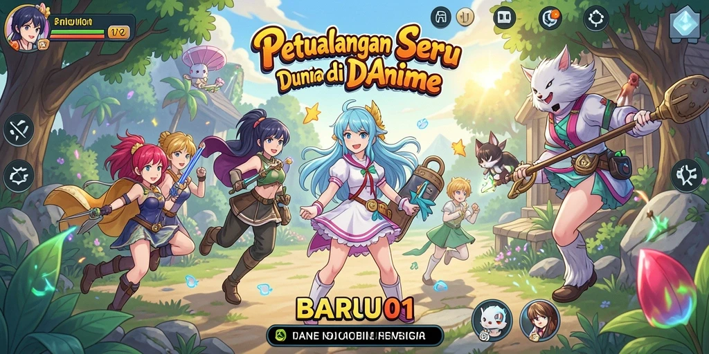 Gameplay seru dan menarik di dunia anime.