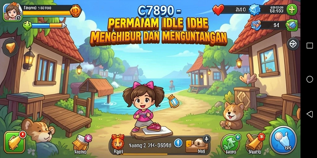 Tampilan gameplay C7890 yang menarik dan penuh warna.