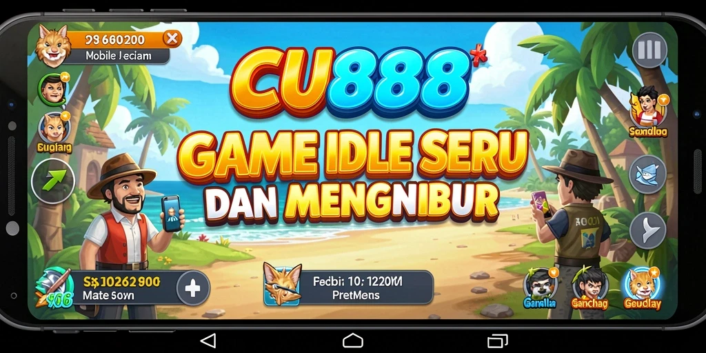 Tampilan gameplay CU888 yang memukau dalam mode Idle.