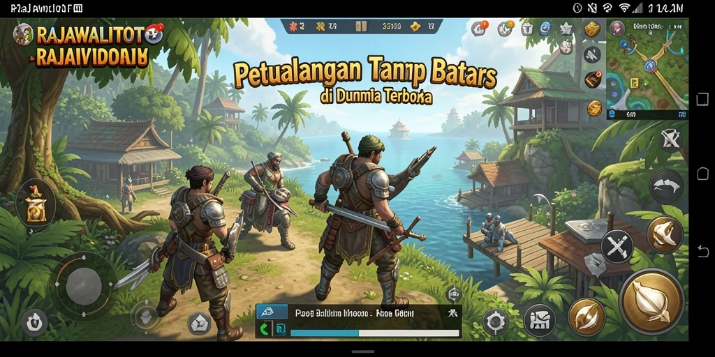 Tampilan gameplay seru dalam dunia terbuka RAJAWALITOTO.