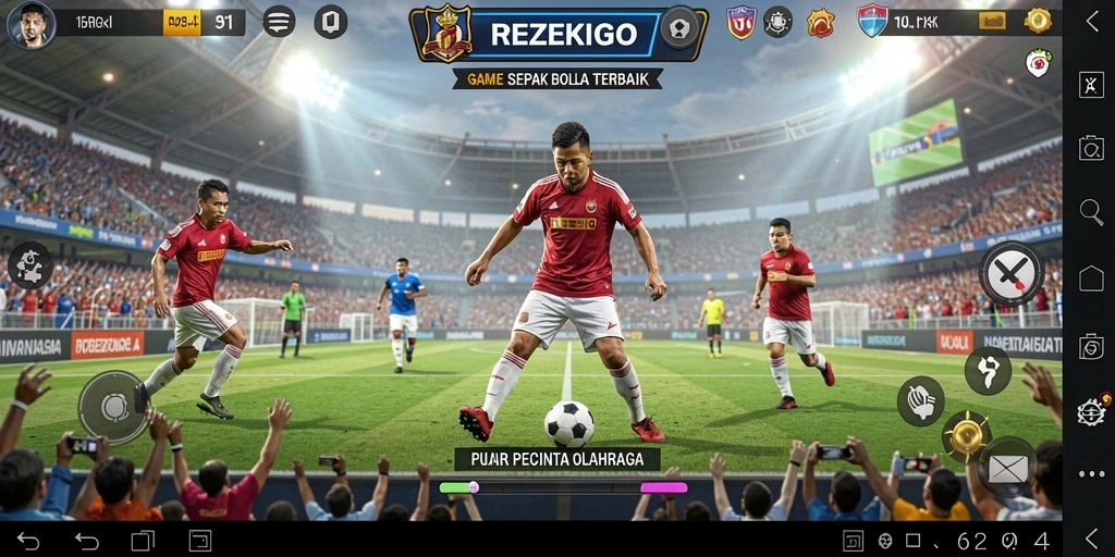 Tampilan gameplay REZEKIGO yang seru dan mendebarkan.