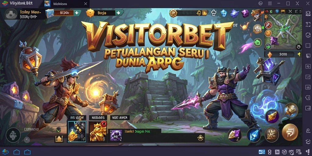 Tampilan gameplay seru dalam VISITORBET yang memikat pemain ARPG.