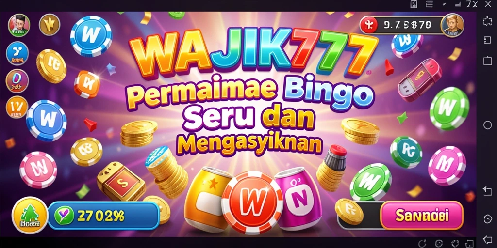 Screenshot utama dari gameplay Bingo WAJIK777 yang seru.